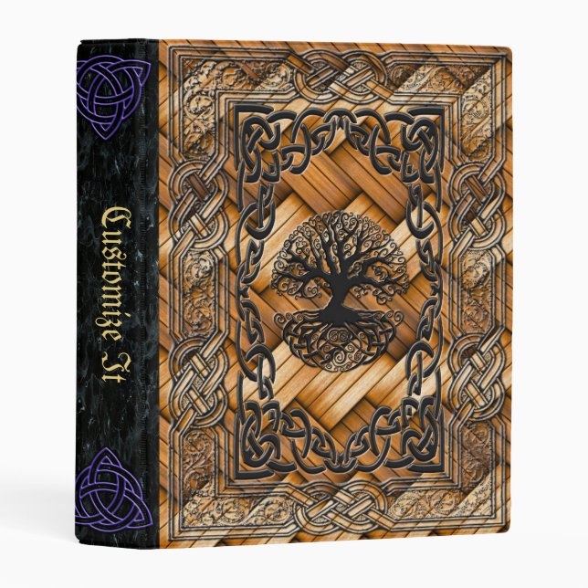new Medieval Witches Book Of Shadows Mini Binder (Front/Spine)