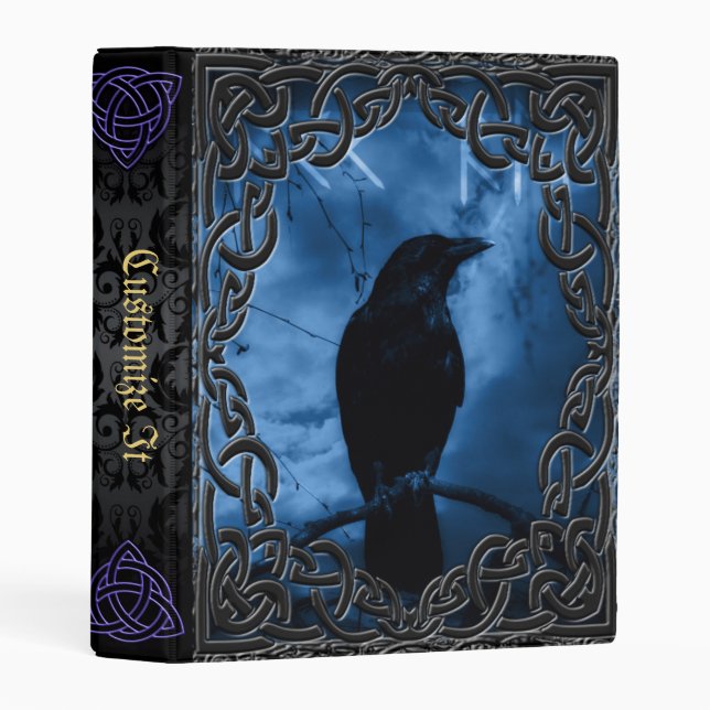 new Medieval Witches Book Of Shadows Mini Binder (Front/Spine)