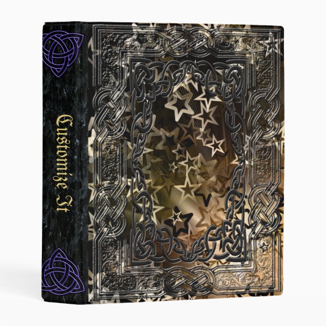 new Medieval Witches Book Of Shadows Mini Binder (Front/Spine)