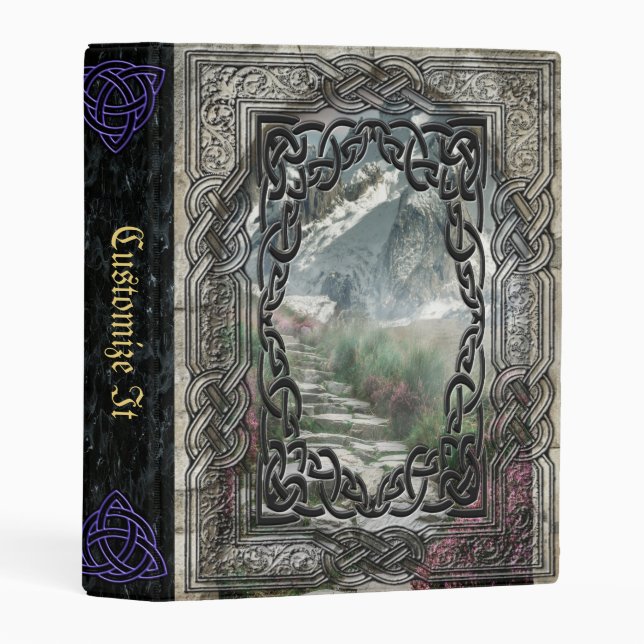 new Medieval Witches Book Of Shadows Mini Binder (Front/Spine)