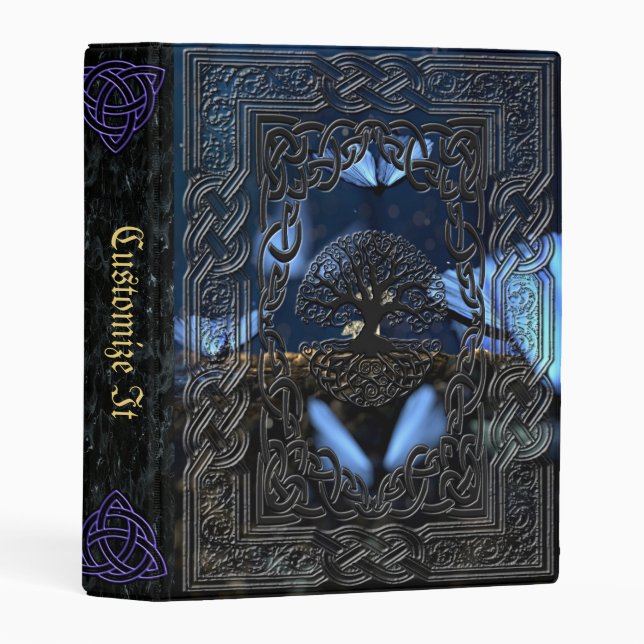 new Medieval Witches Book Of Shadows Mini Binder (Front/Spine)