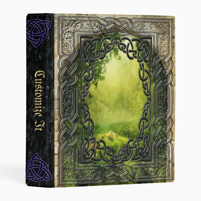 new Medieval Witches Book Of Shadows Mini Binder (Front/Spine)