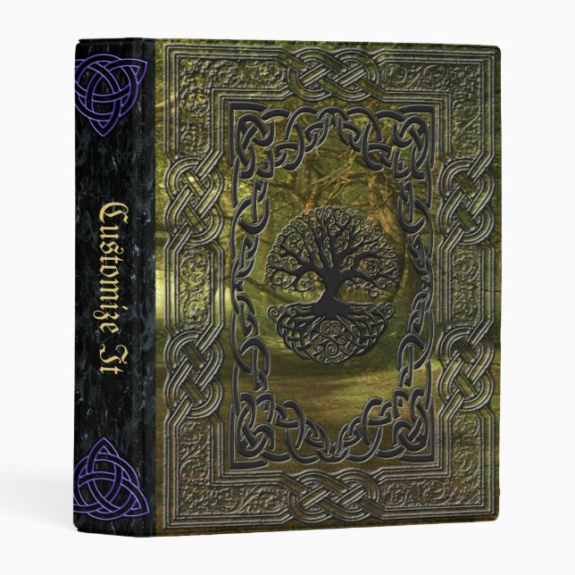 new Medieval Witches Book Of Shadows Mini Binder (Front/Spine)