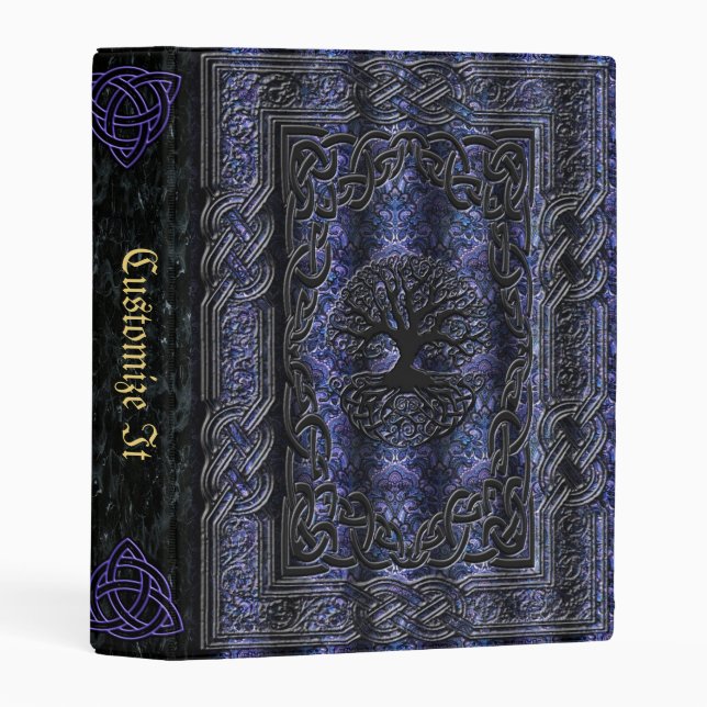 new Medieval Witches Book Of Shadows Mini Binder (Front/Spine)