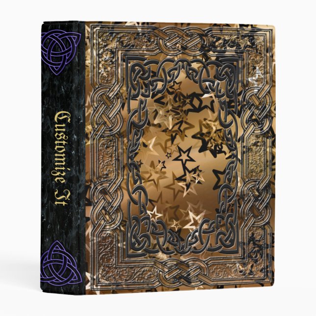 new Medieval Witches Book Of Shadows Mini Binder (Front/Spine)