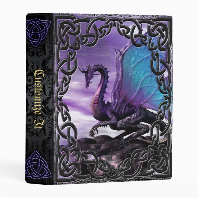 new Medieval Witches Book Of Shadows Mini Binder (Front/Spine)