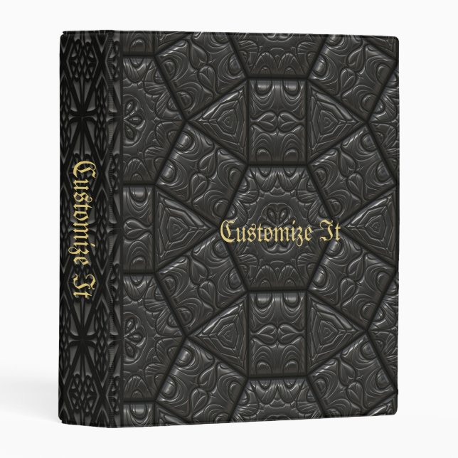 new Medieval Witches Book Of Shadows Mini Binder (Front/Spine)