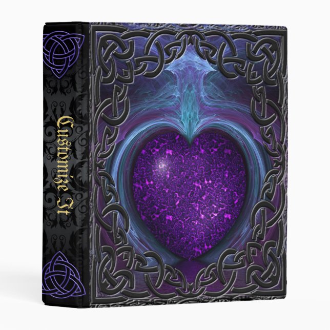 new Medieval Witches Book Of Shadows Mini Binder (Front/Spine)