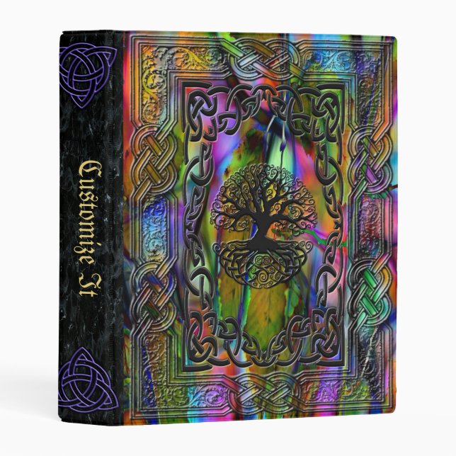 new Medieval Witches Book Of Shadows Mini Binder (Front/Spine)