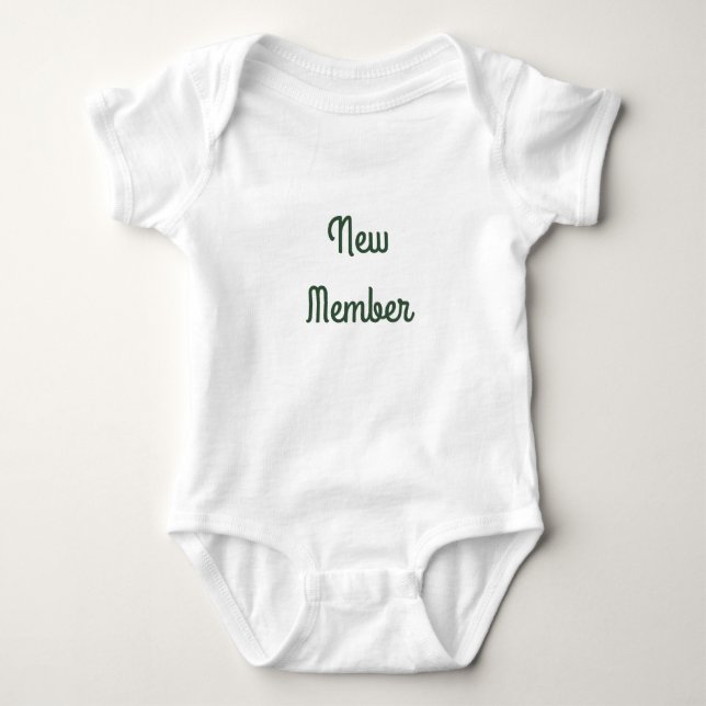 New Member Baby Clothes Baby Bodysuit (Front)