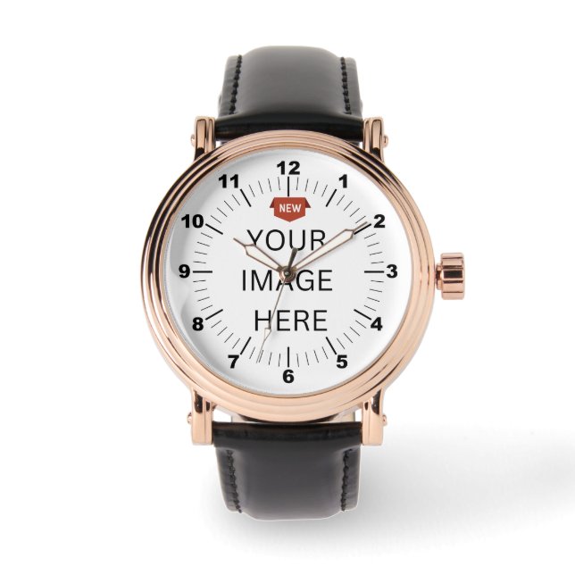 NEW! Men's Watch - Personalized -Rose Gold Vintage (Front)