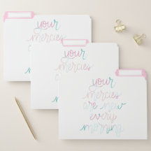 New Mercies Pastels File Folders