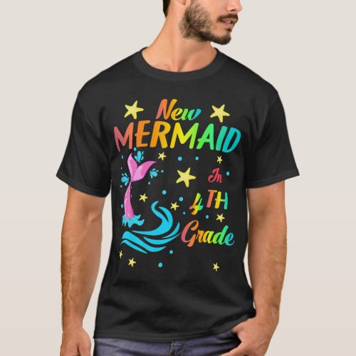 New Mermaid In 4th Grad Back To School for T_Shirt