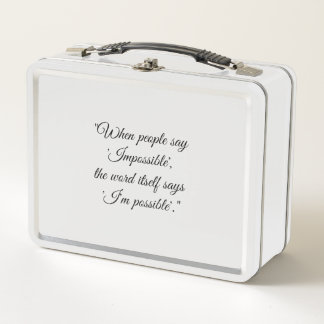 New Metal Lunch Box