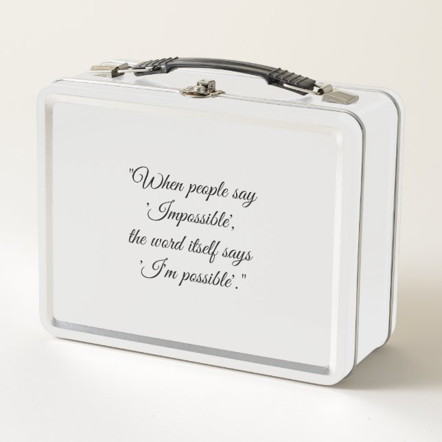 New Metal Lunch Box (Front)