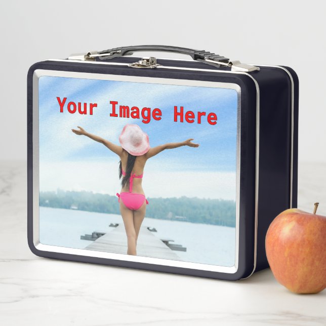 NEW! Metal Lunchbox - Black- Custom (In Situ)