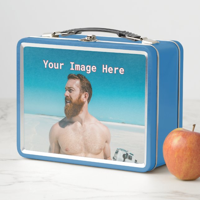 NEW! Metal Lunchbox - Light Blue - Custom (In Situ)