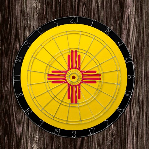 New Mexican Flag Dartboard  New Mexico  game