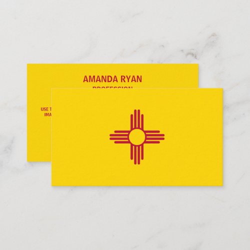 New Mexican Flag Flag of New Mexico Business Card
