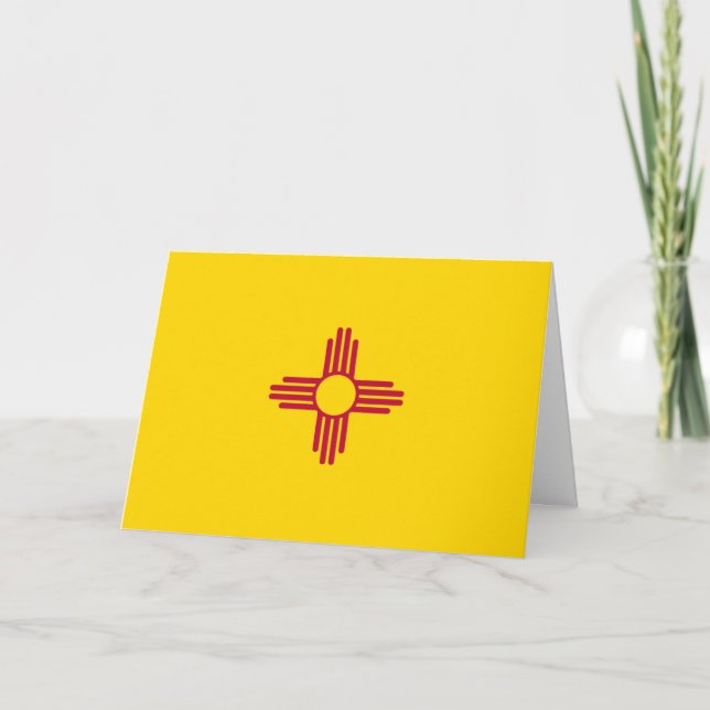 New Mexican Flag, Flag of New Mexico Card (Front)