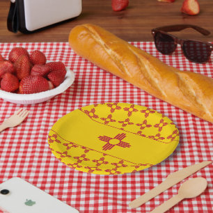 New Mexican Flag, Flag of New Mexico Paper Plates