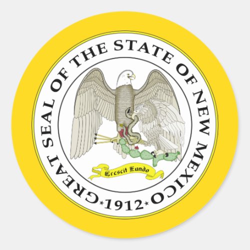 New Mexican Seal Seal of New Mexico Sticker