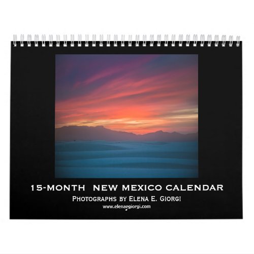 New Mexico 15_month calendar 2019_2020 Calendar