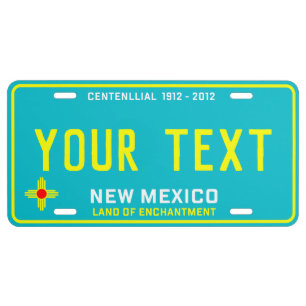 New Mexico 1912 - 2012 Custom License Plate