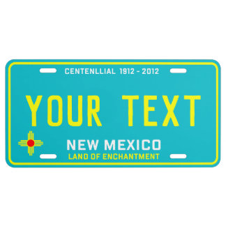 New Mexico 1912 - 2012 Custom License Plate