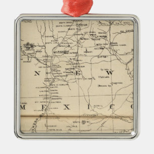 New Mexico 3 Metal Ornament