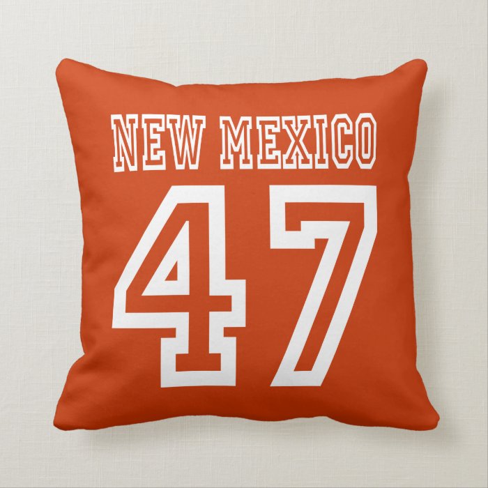 New Mexico 47 Throw Pillow