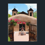 New Mexico Adobe Church Postcard<br><div class="desc">Hi there! Hope you like this photo I captured on my travels. Feel free to add your own text! Check my shop for more.</div>