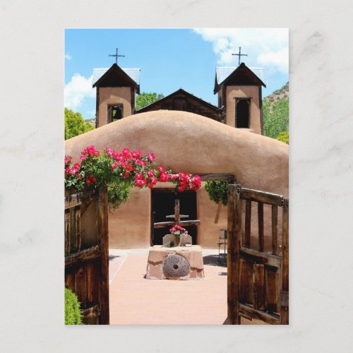 New Mexico Adobe Church Postcard