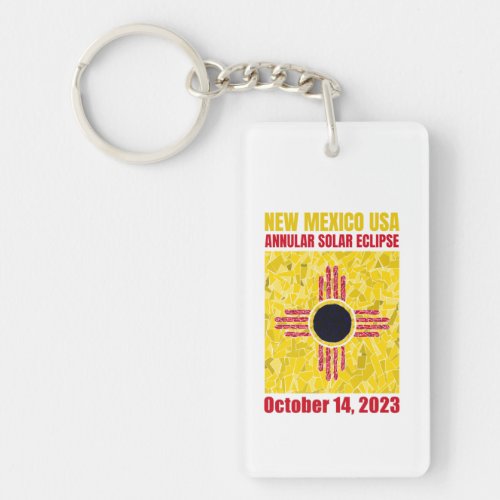 New Mexico Annular Eclipse Acrylic keychain