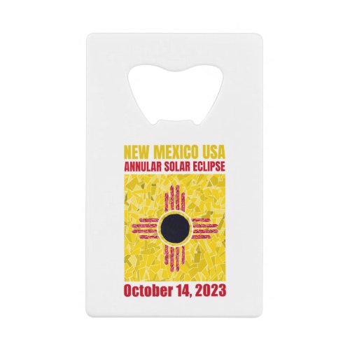 New Mexico Annular Eclipse Bottle Opener