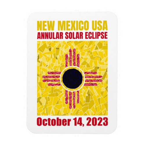 New Mexico Annular Eclipse Flexible Photo Magnet
