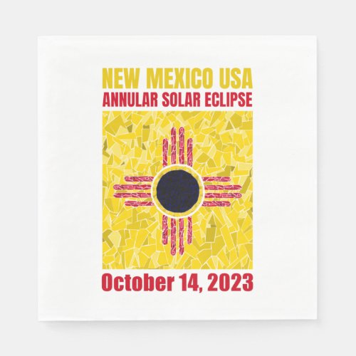 New Mexico Annular Eclipse Napkin