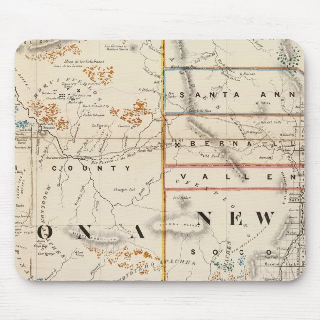 New Mexico, Arizona Mouse Pad (Front)