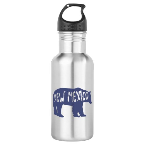 New Mexico Bear Stainless Steel Water Bottle