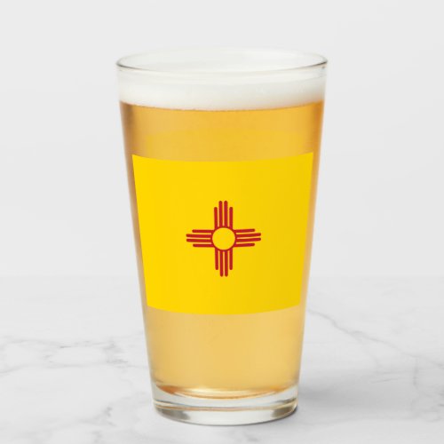 NEW MEXICO BEER GLASS