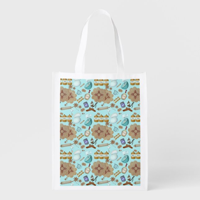 New Mexico Biscochito Cookies Zia Sun Grocery Bag (Front)