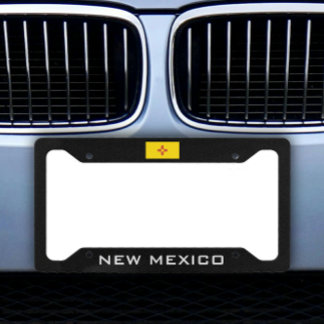 New Mexico Black  License Plate Frame