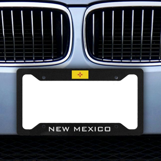 New Mexico Black  License Plate Frame (New Mexico Black License Plate Frame)