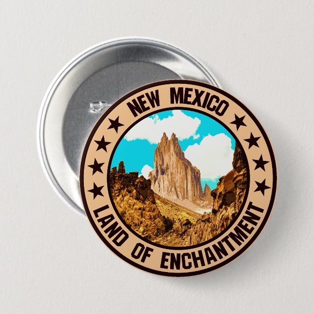 New Mexico                                         Button (Front & Back)