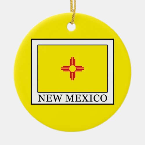 New Mexico Ceramic Ornament