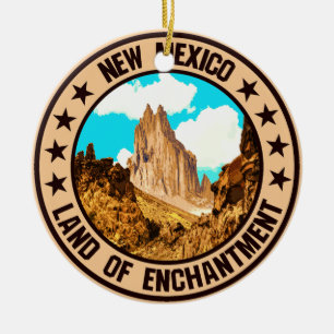 New Mexico Ceramic Ornament