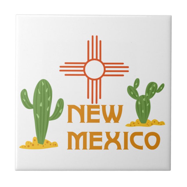 New Mexico Ceramic Tile (Front)