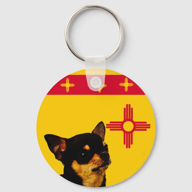 New Mexico Chihuahua Keychain (Front)