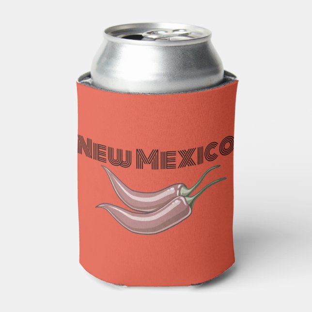 New Mexico Chili Peppers Can Cooler (Can Front)