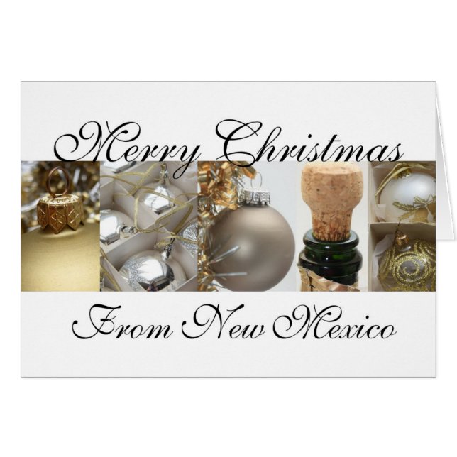 New Mexico   Christmas Card, state specific Cards (Front Horizontal)